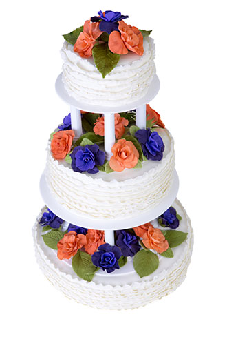 pastel con volantes paste con volantes