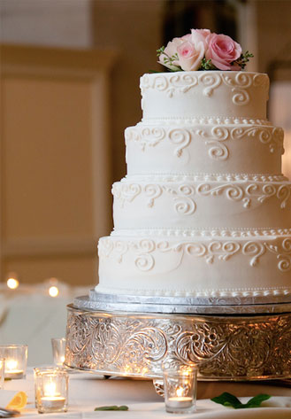 pastel de quinceañera metalico