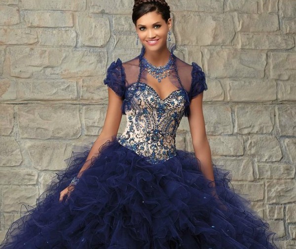Vestido Azul Quinceanos