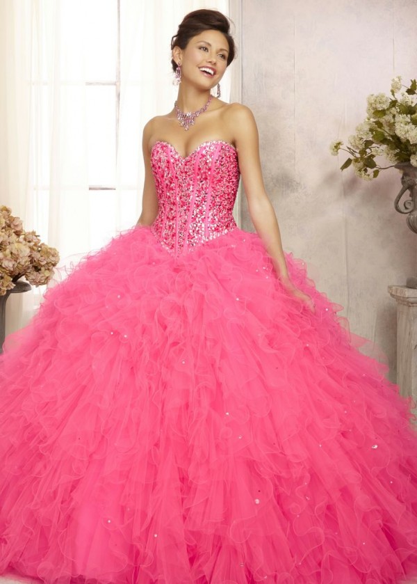 Vestido Rosa Quinceanos