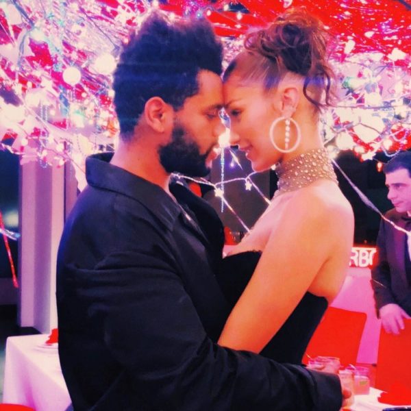 The Weeknd, a man and a woman standing next to each other in a Quinceanera celebration