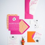 A table with a variety of art paper and different types of paper for Quinceanera decorations.