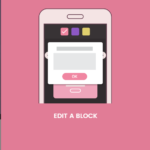A Quinceanera-themed mobile phone accessory, featuring a cell phone with the text 'edit a block' on it.