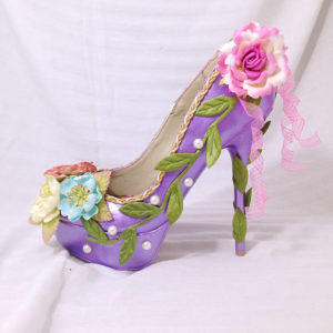 high heeled footwear Floral design
