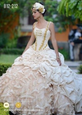 Quinceanera gown, a woman in a quinceanera dress is posing for a picture