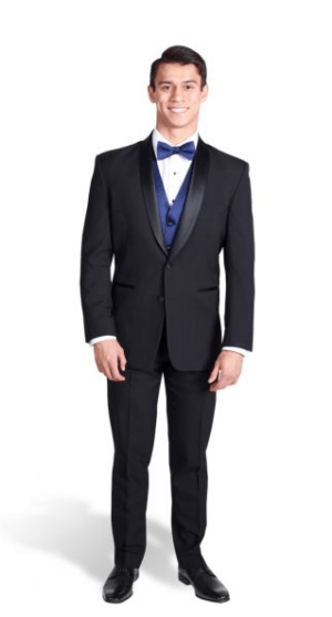A man in a tuxedo and bow tie for a Quinceanera celebration