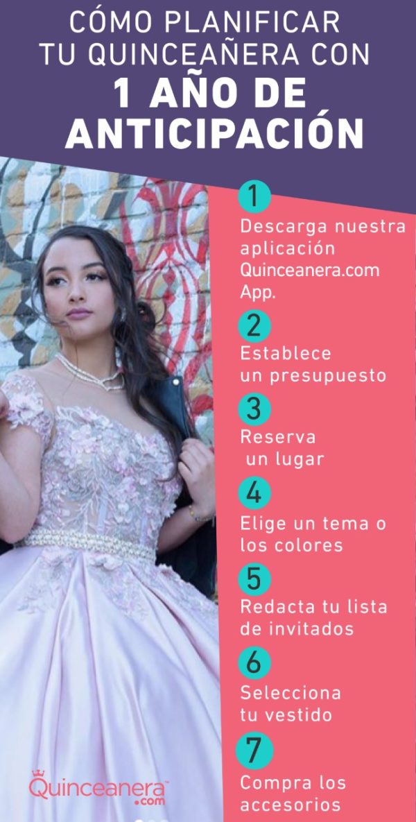 A Quinceañera woman in a wedding dress posing for a picture, organizing a Quinceanera party
