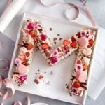 Quinceanera cake, a white plate topped with a cake covered in frosting