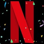 A Quinceanera themed image featuring a light Netflix logo with a red letter N surrounded by confetti.